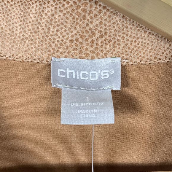 Chico’s NWT Faux Suede Elongated Moto Zippered Pink Jacket Size 1 Or Med Womens - Picture 15 of 16